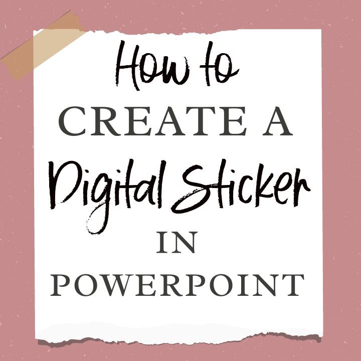How to create digital stickers in PowerPoint