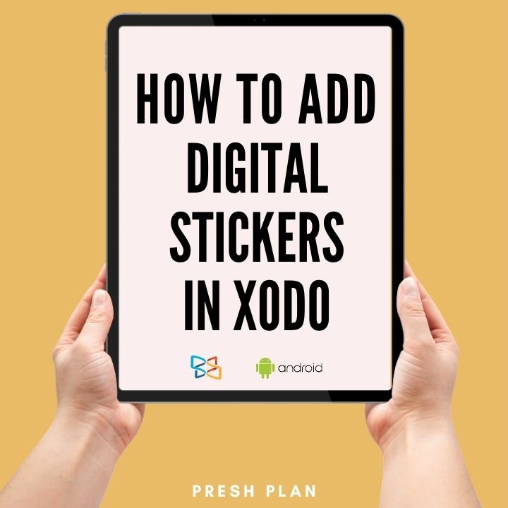 How to add xodo digital stickers