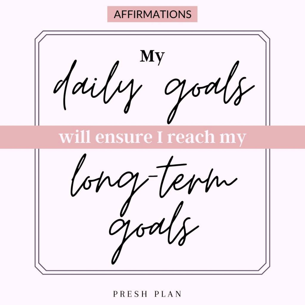 goal setting affirmation