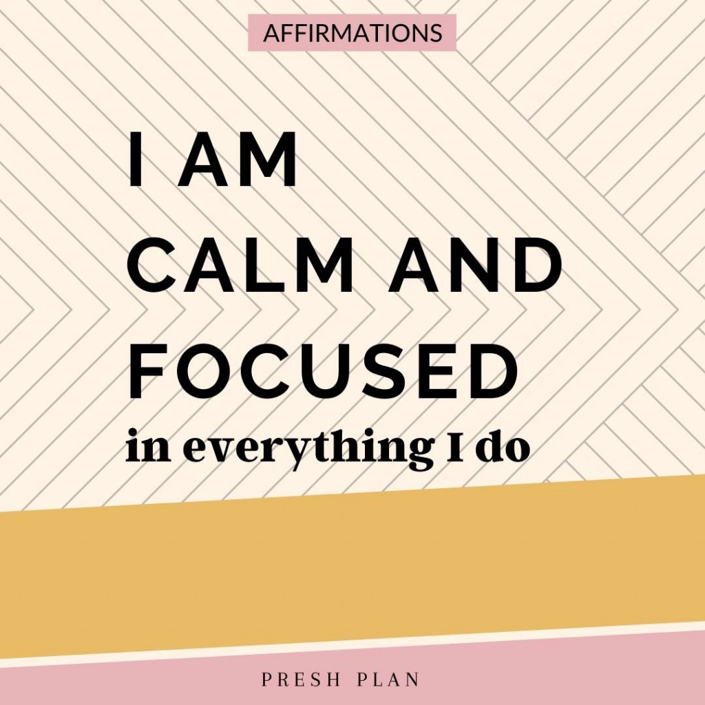 Productive daily affirmation list