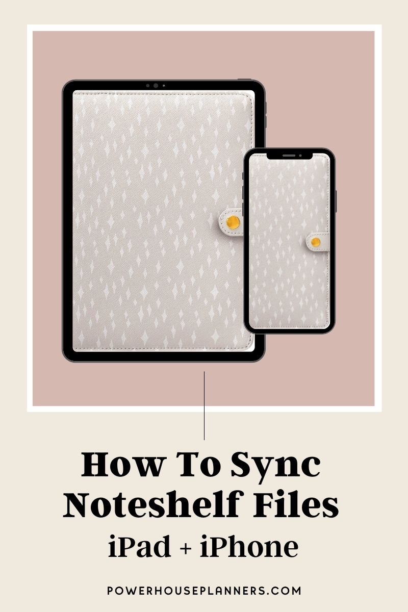 How to sync Noteshelf files between iPad and iPhone