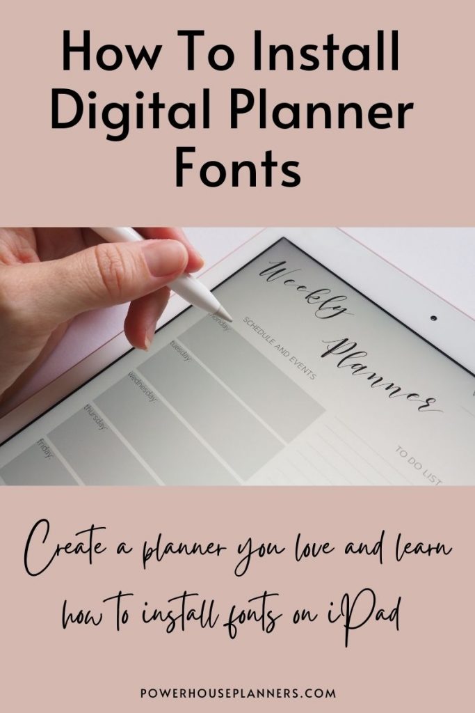 Learn How To Install Digital Planner Fonts