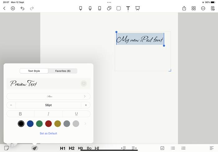 Add a new font to your ipad