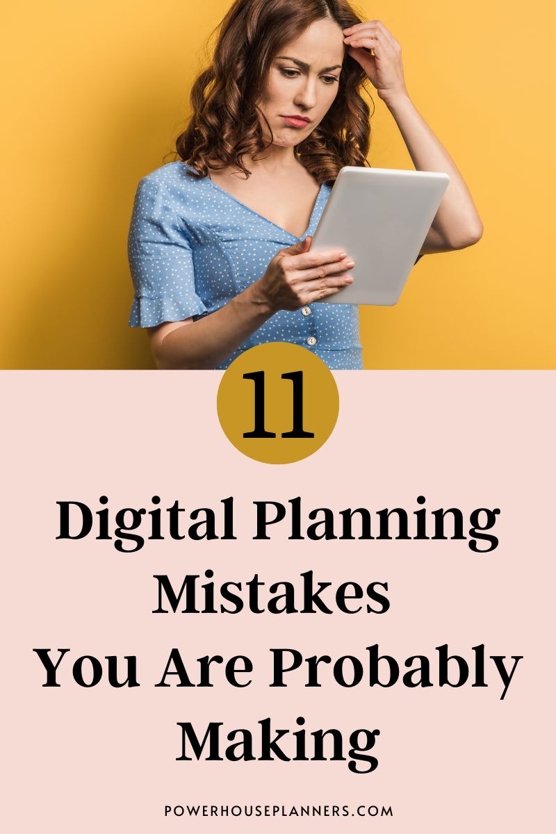Digital Planning Mistakes