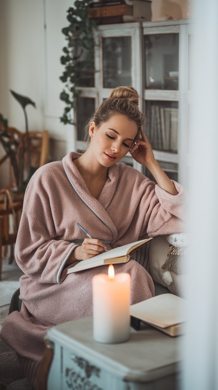 'That Girl' Self-Care a woman doing Self-Care as Part of Productivity