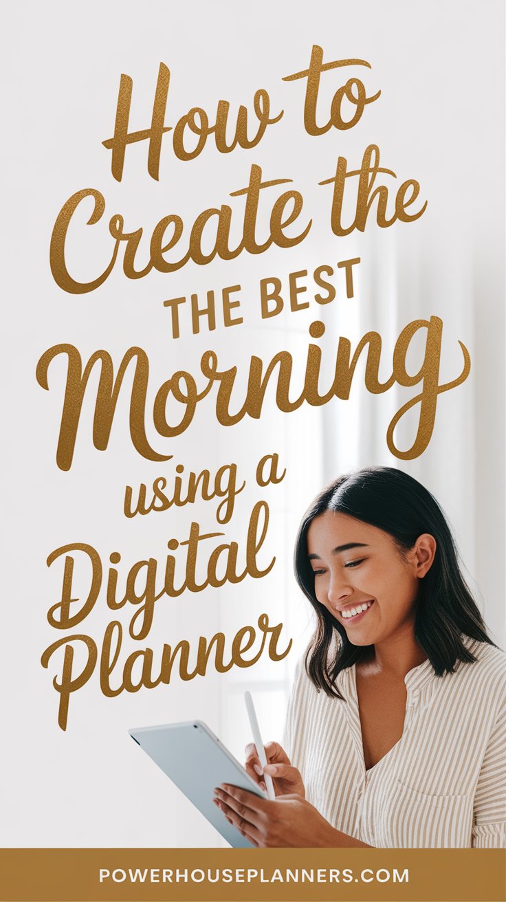 How to Create The Best Morning Routine Using a Digital Planner