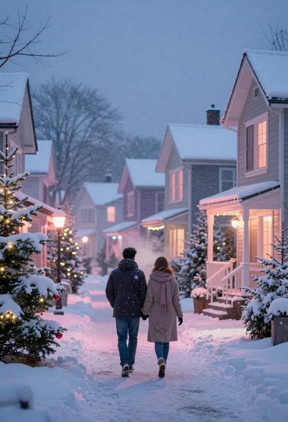 cozy evening holiday strolls