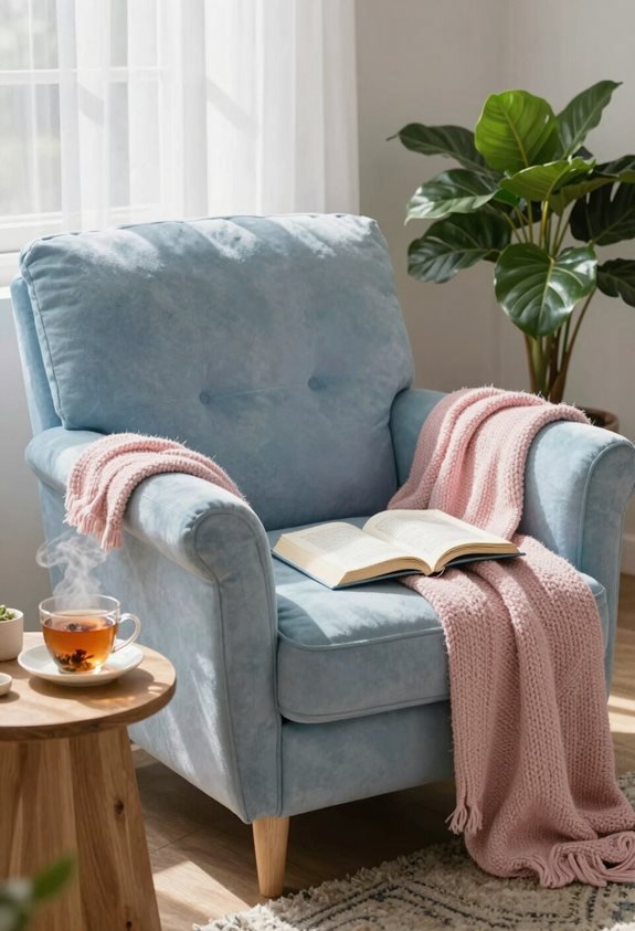 cozy morning reading corner