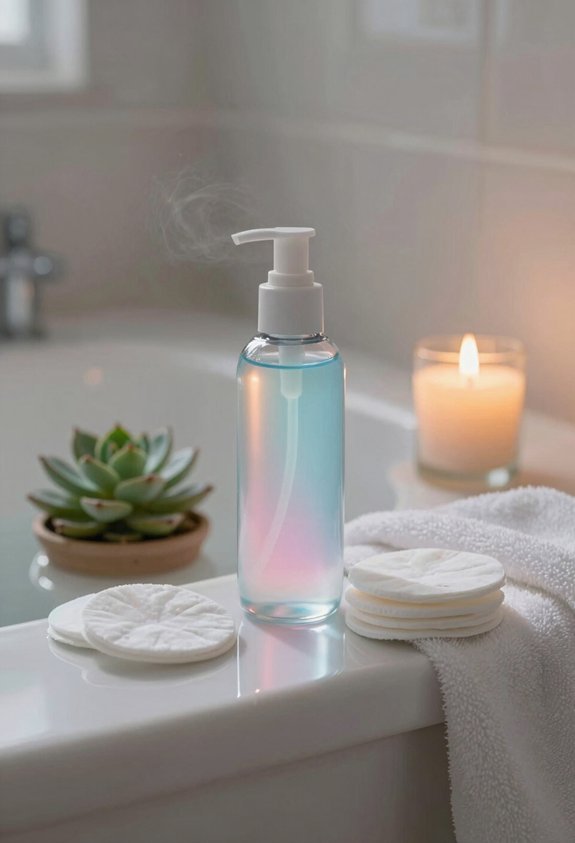 balance skin with toner