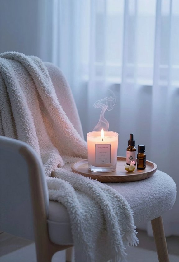 calming atmosphere with scents