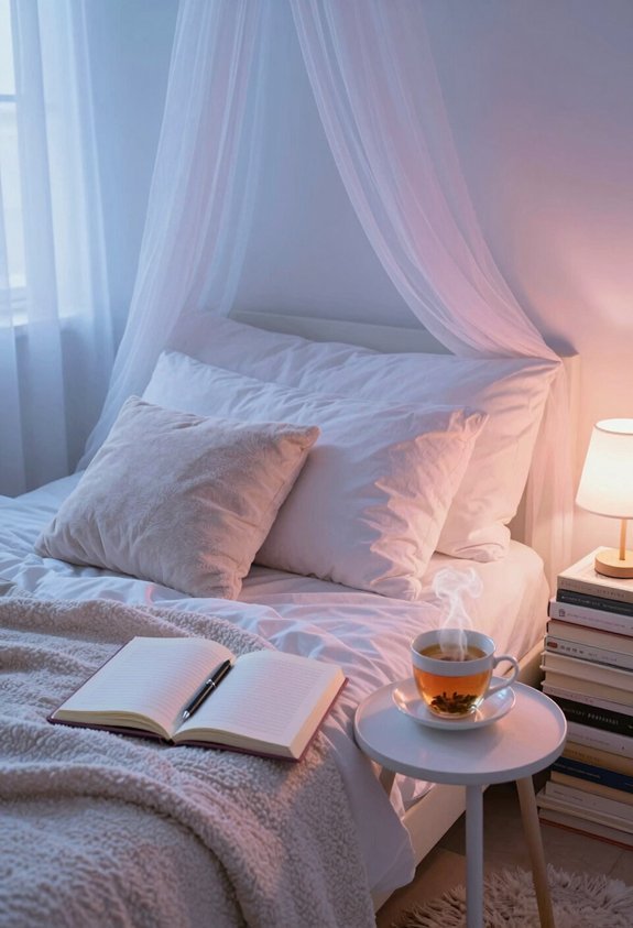 calming evening reading ritual