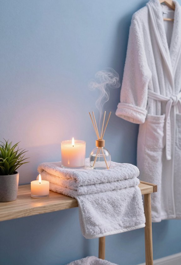 calming scented body routine