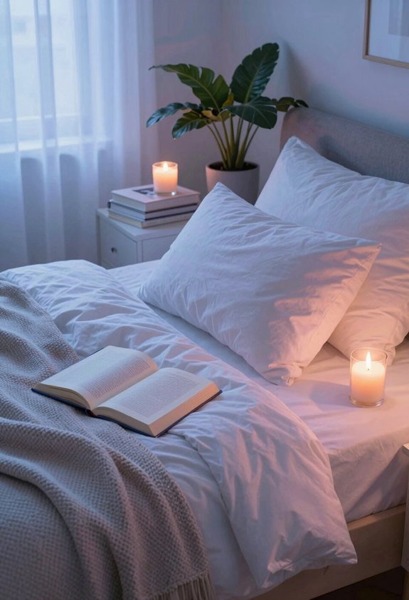 candlelit reading for relaxation