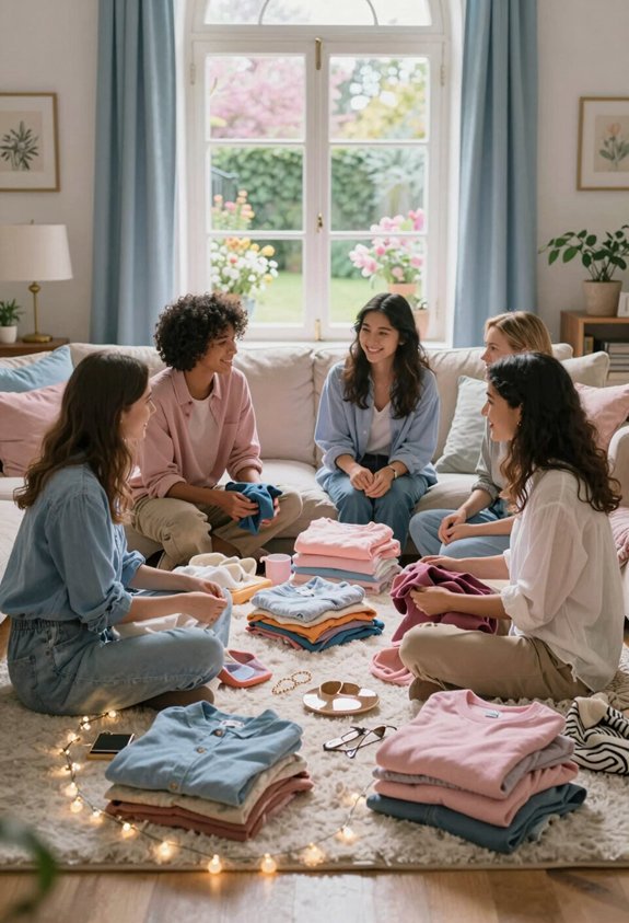 clothing swap with friends