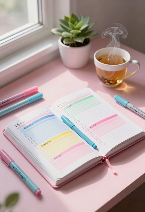 color coded habit tracking methods