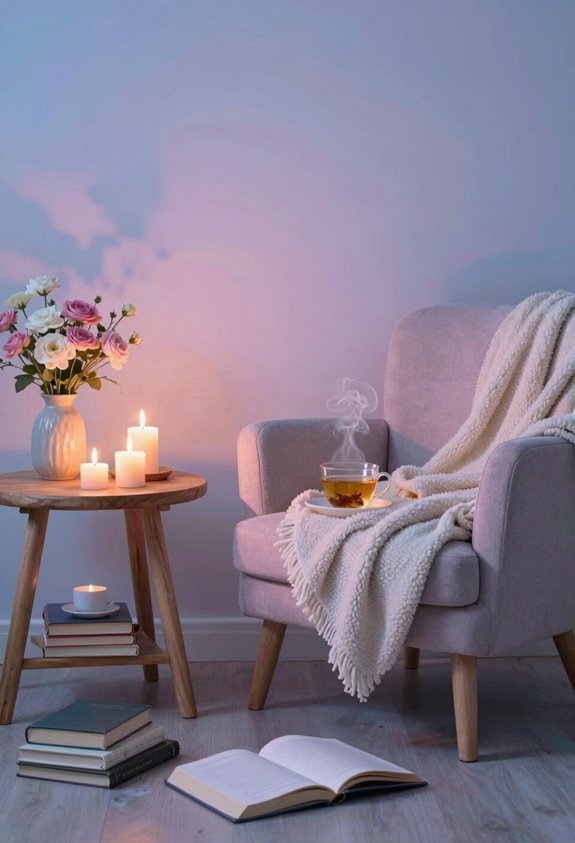 cozy candles for relaxation
