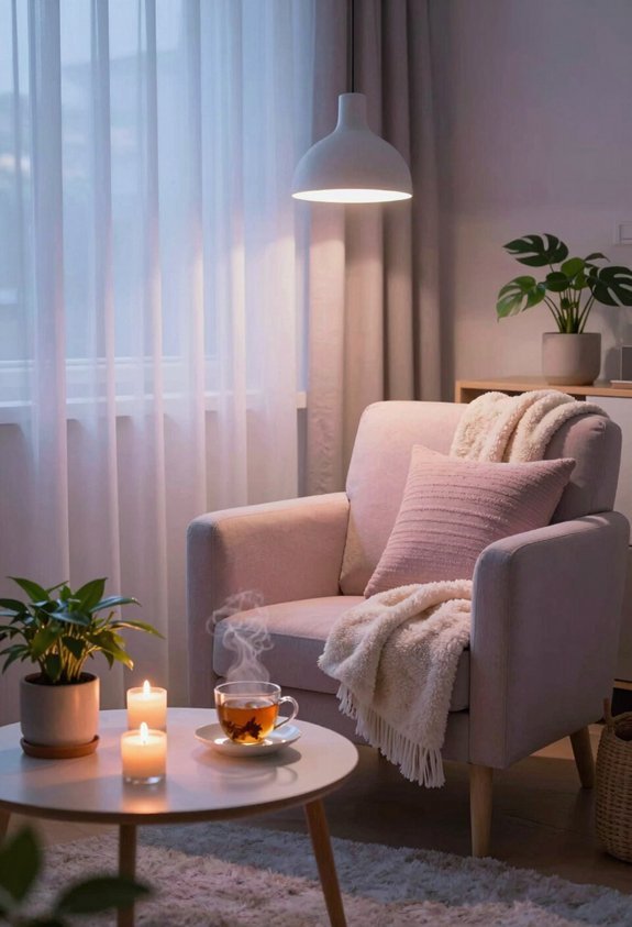 cozy lighting creates ambiance