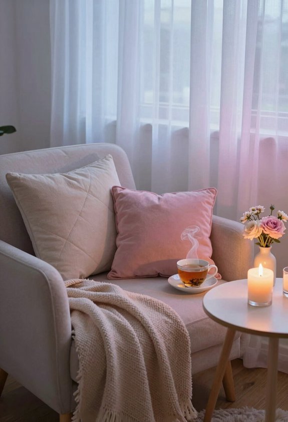 cozy nook relaxation setup