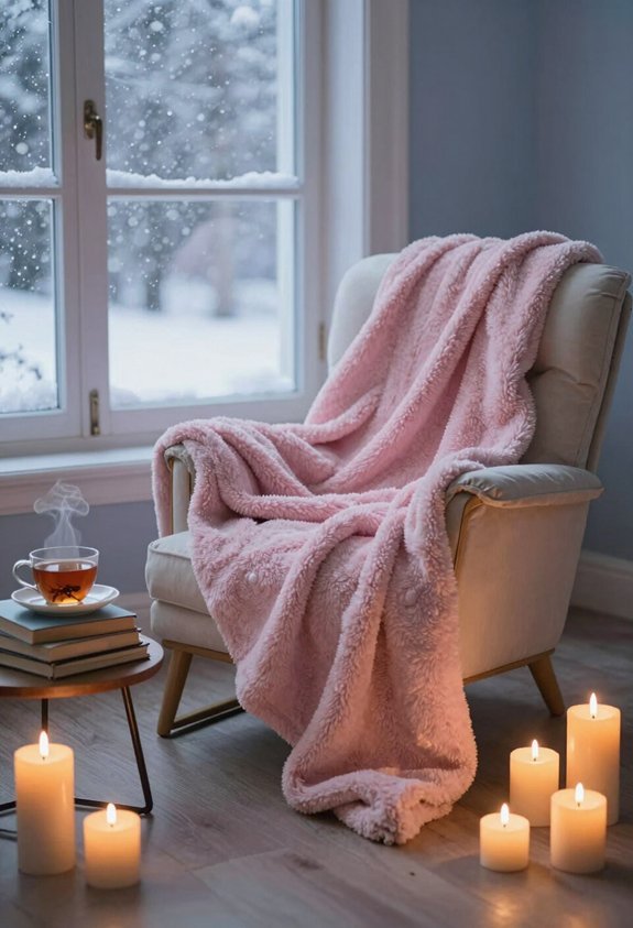 cozy nook with candles