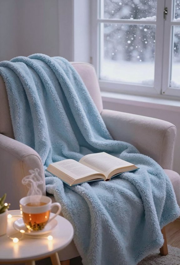 cozy reading blanket ritual