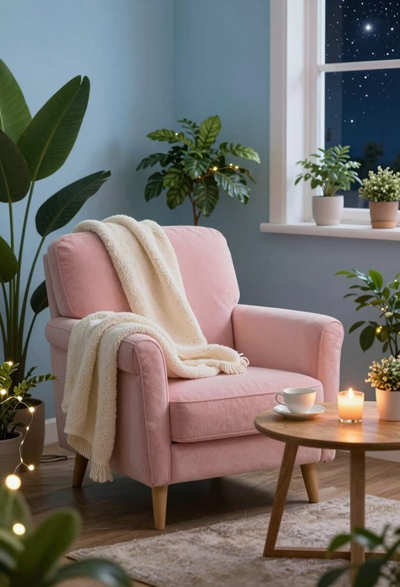 cozy screen free relaxation nook