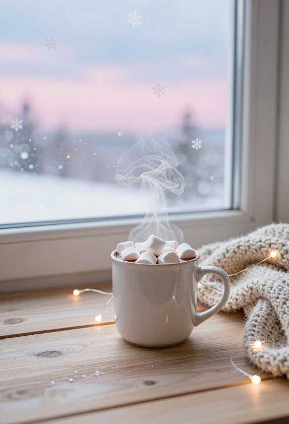 cozy winter hot chocolate