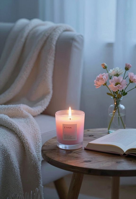 create calming candle ritual