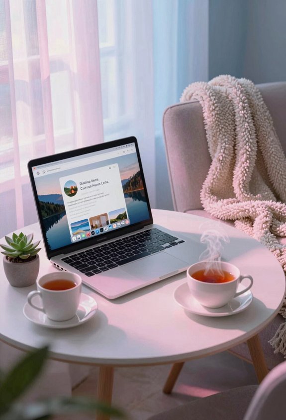 curate uplifting digital space