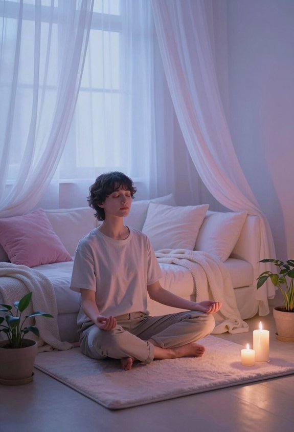 deep breathing for calmness