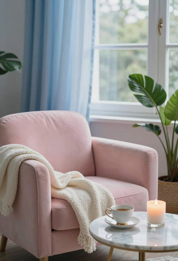 designated cozy relaxation corner