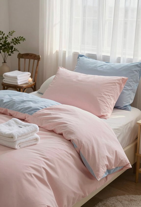 fresh linens and towels