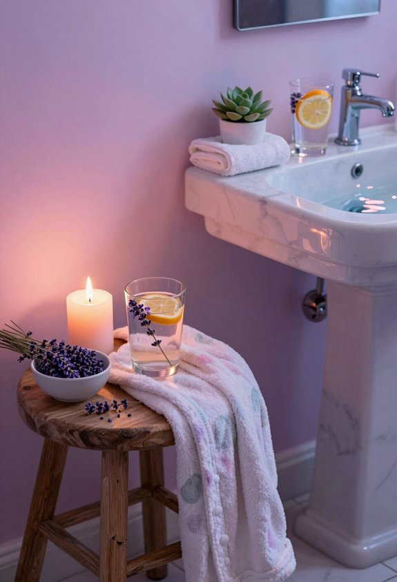 home spa relaxation ritual