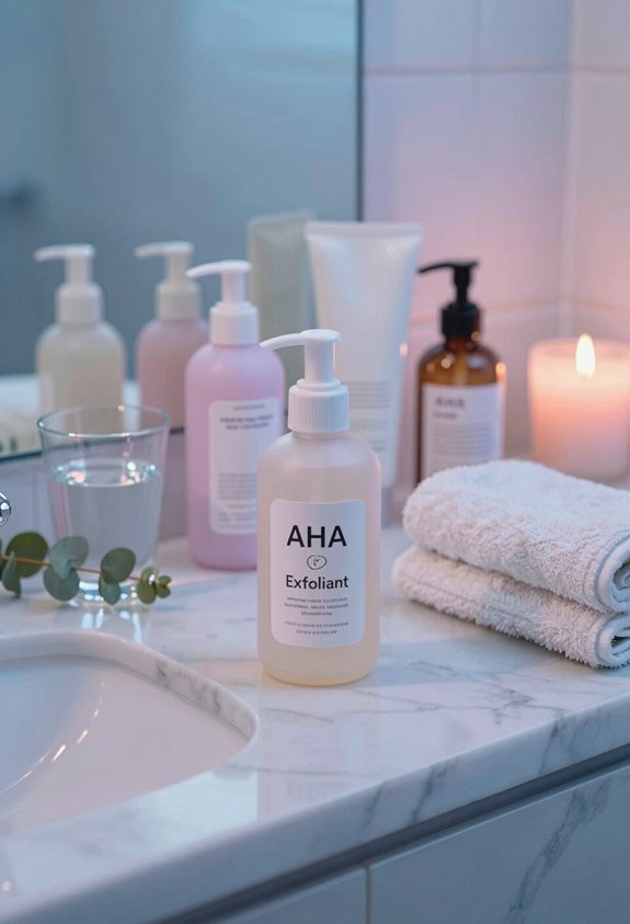 incorporate ahas for exfoliation