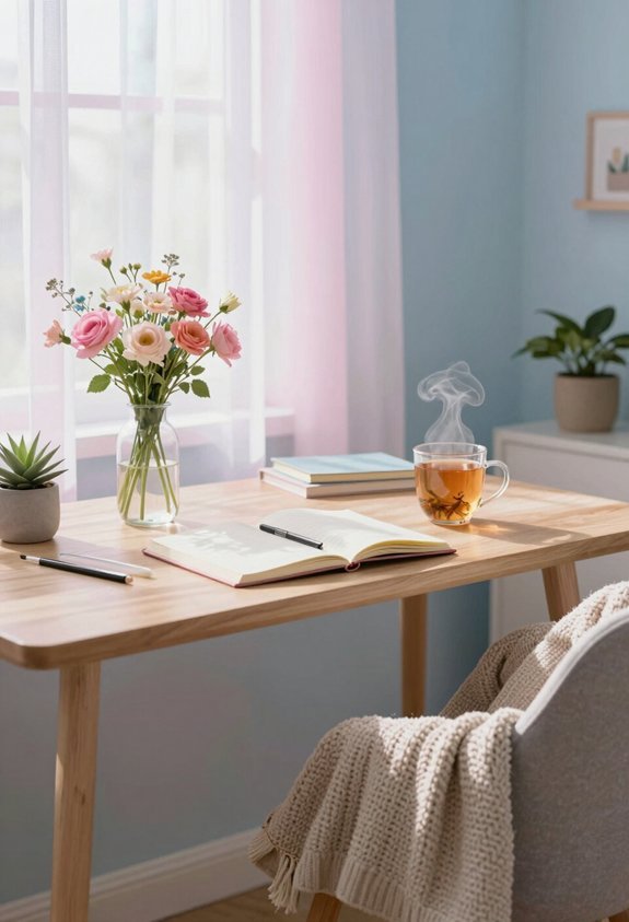 inspiring cozy workspace essentials