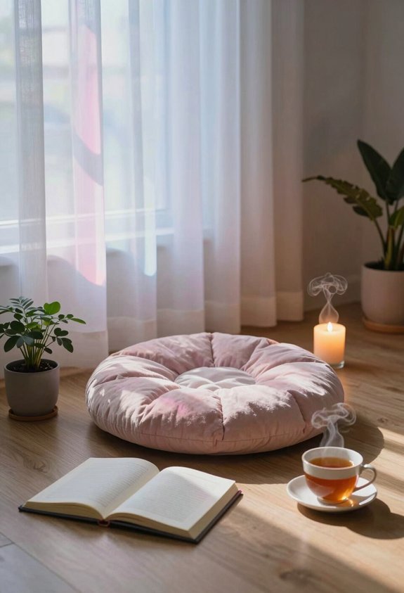 mindfulness meditation space setup