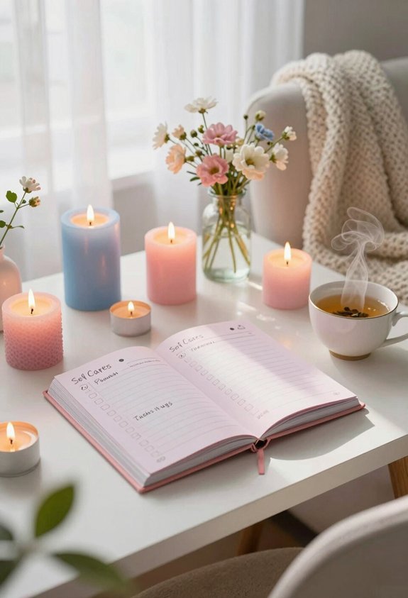 morning stretch self care checklist