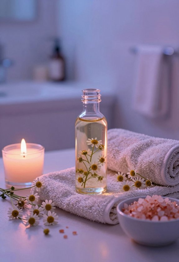 nourishing chamomile body oil