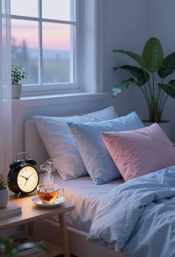 peaceful morning reflection time