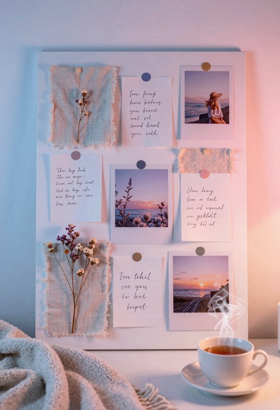 personalized uplifting vision board