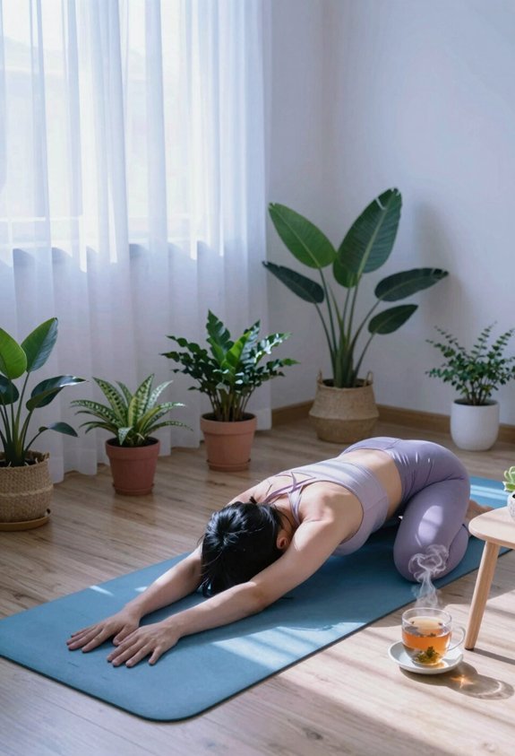 quick yoga poses relaxation