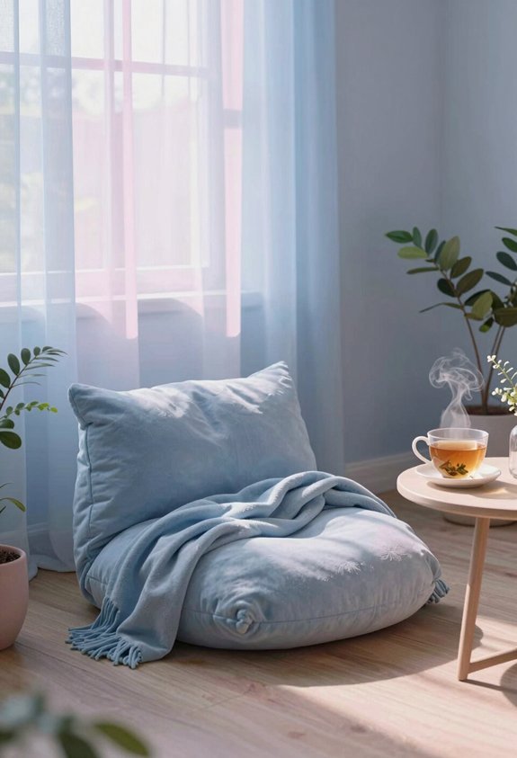 quiet space for deep breathing