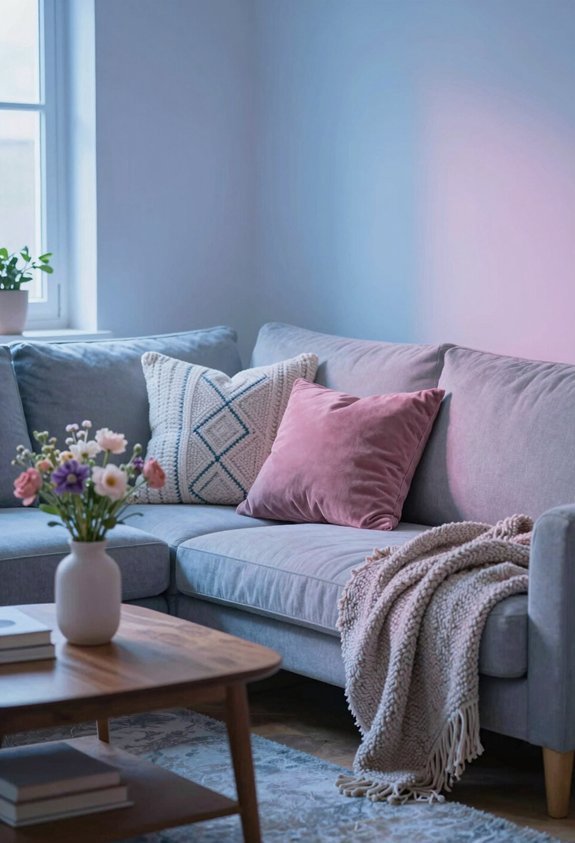 refresh space with cushions