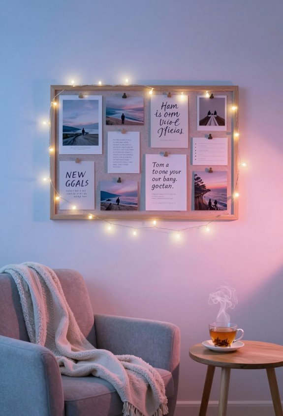 regularly update vision board