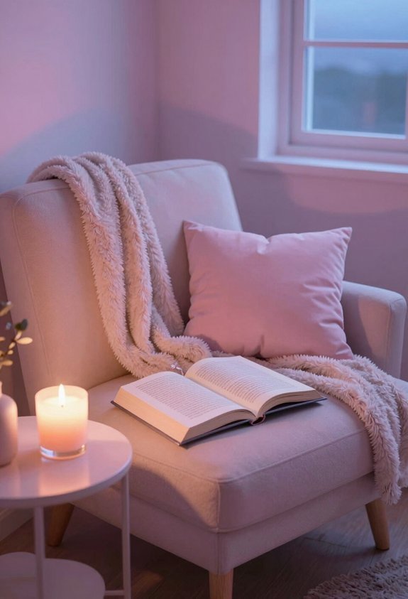 relaxing evening book routine