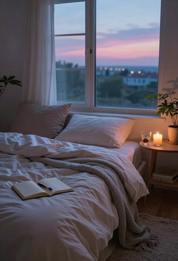 relaxing evening wind down