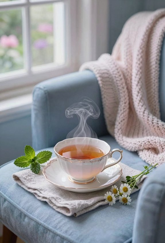 savor soothing herbal tea