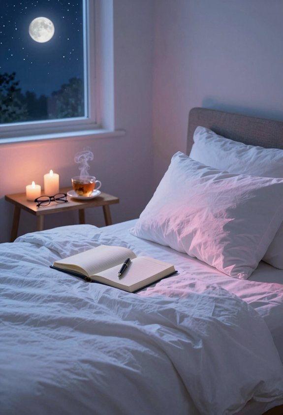 screen free evening journaling time