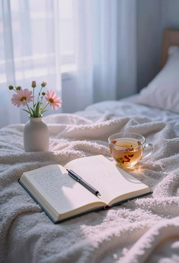 set daily intentions through journaling