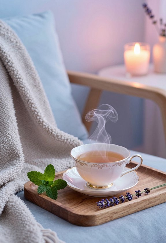 soothe senses with herbal tea