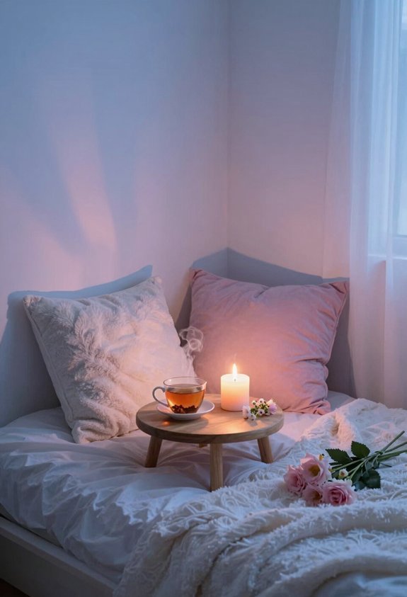 soothing candle relaxation ritual